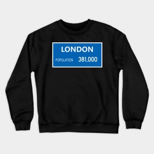 London Population Crewneck Sweatshirt